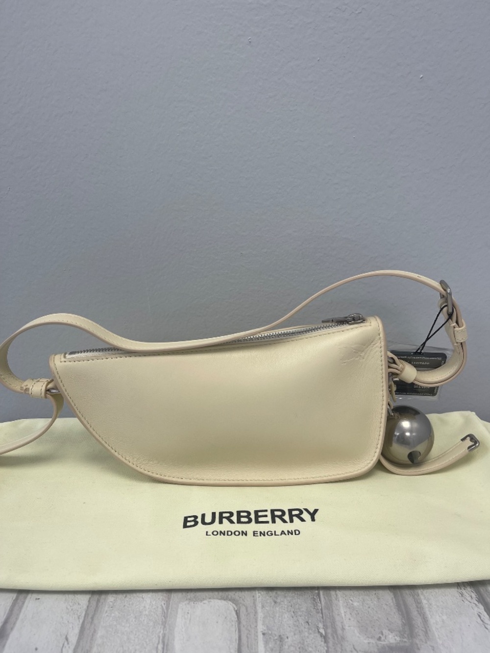 Burberry Shield Mini Leather Shoulder Bag - Preowned